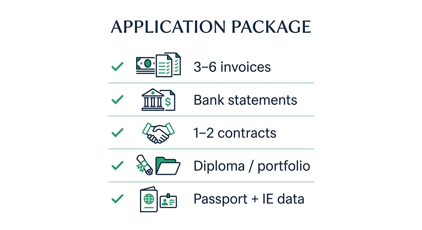 Document checklist for the work permit application