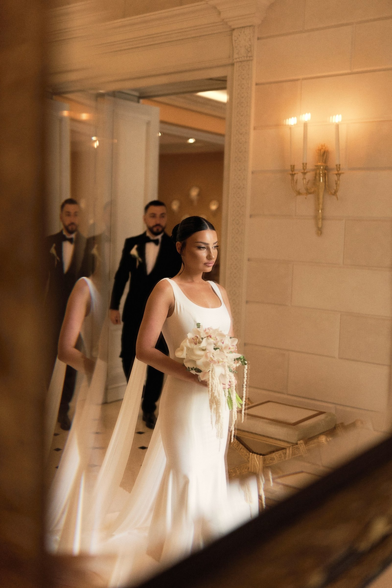Down the corridor to the ceremony