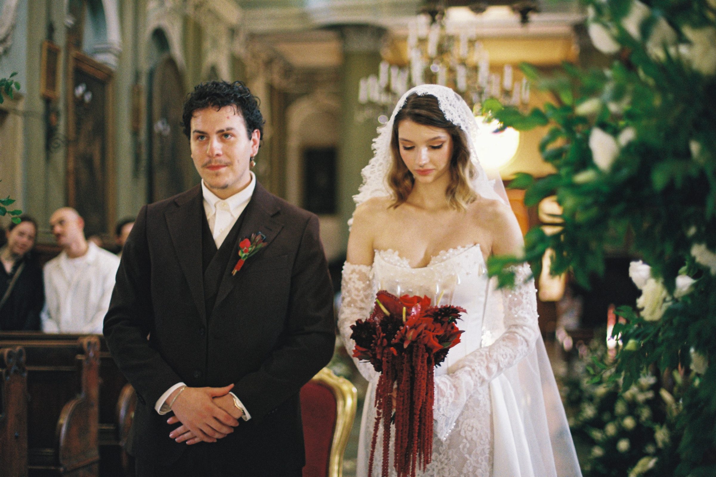 At the altar