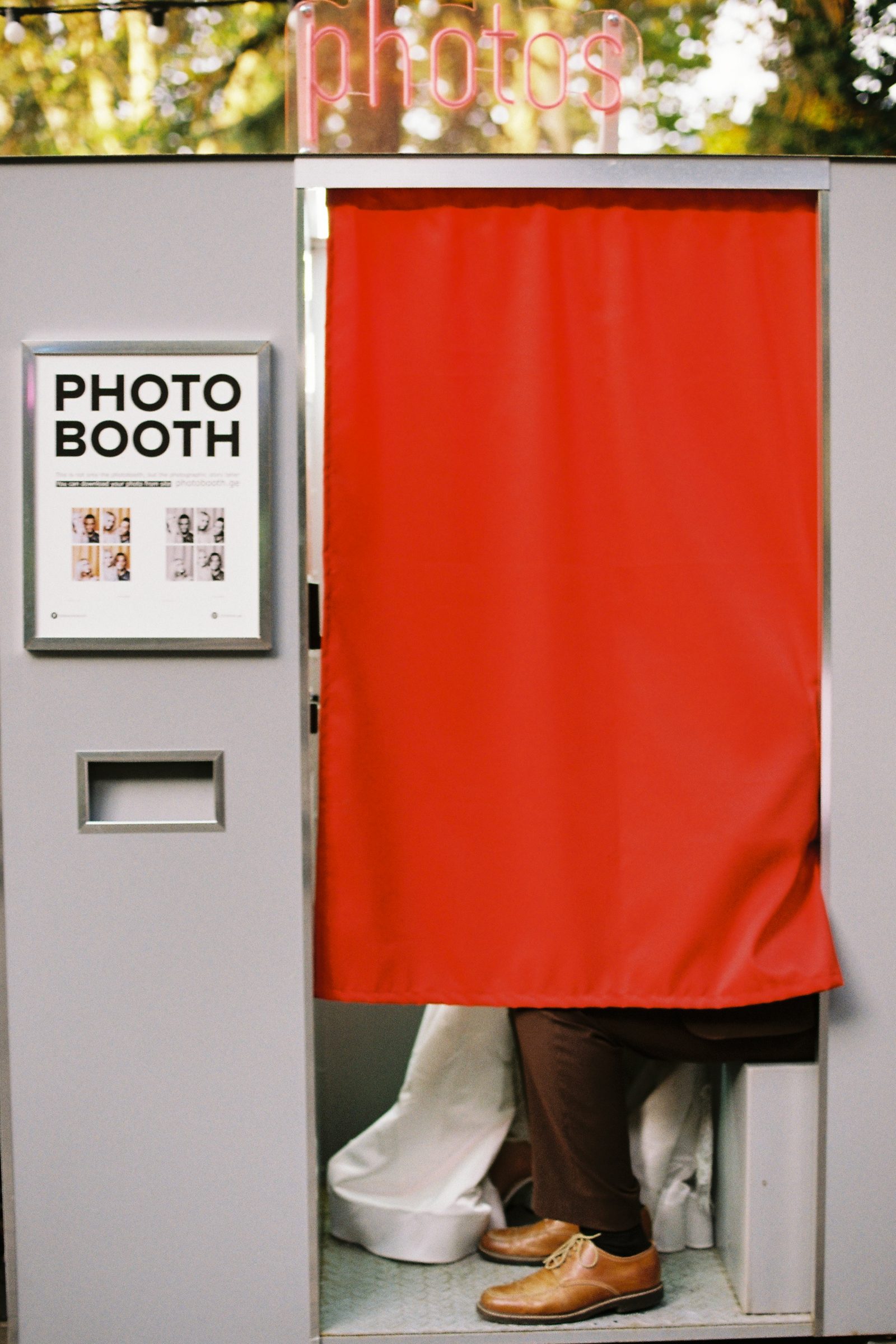 Inside the photo booth