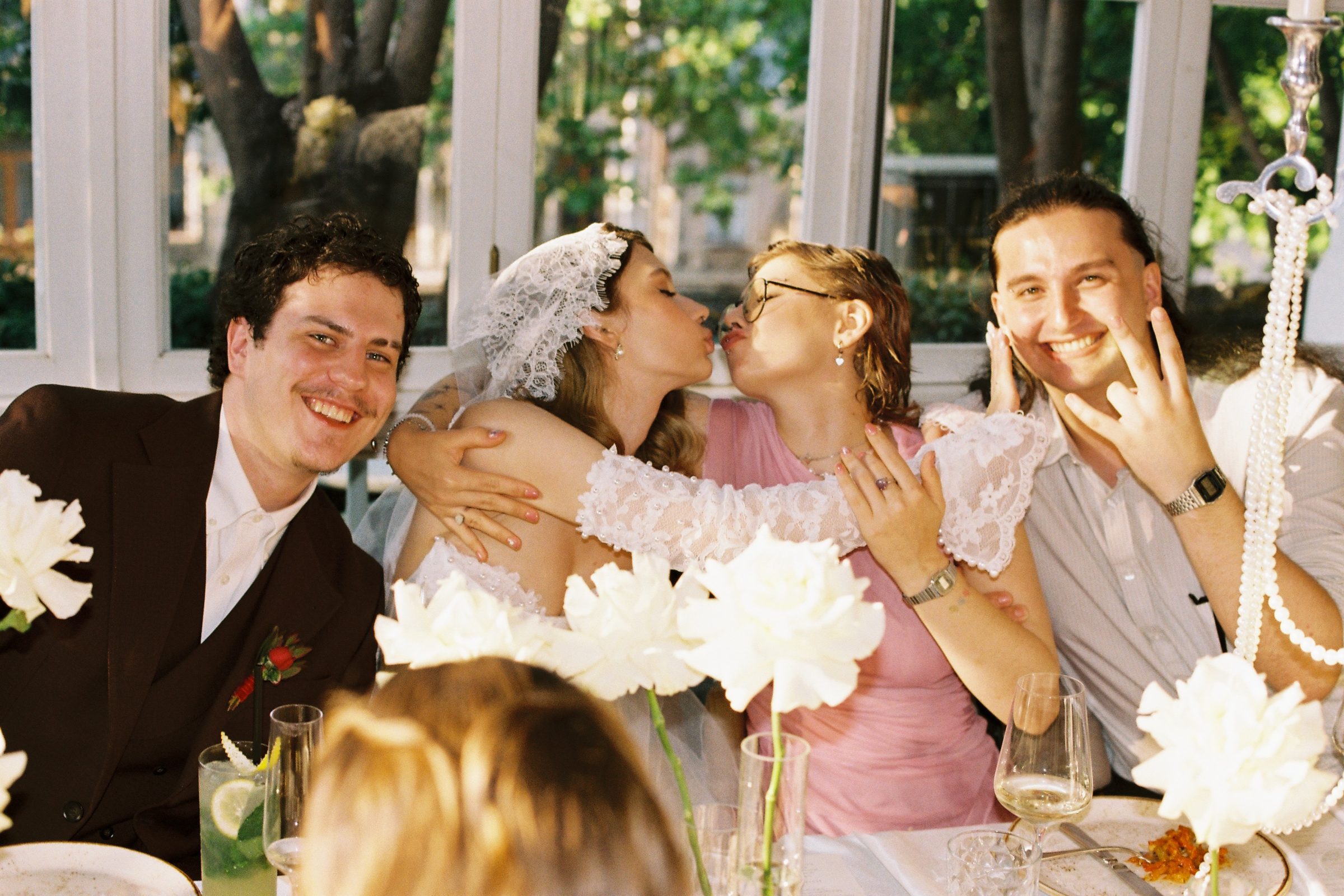 The table laughs
