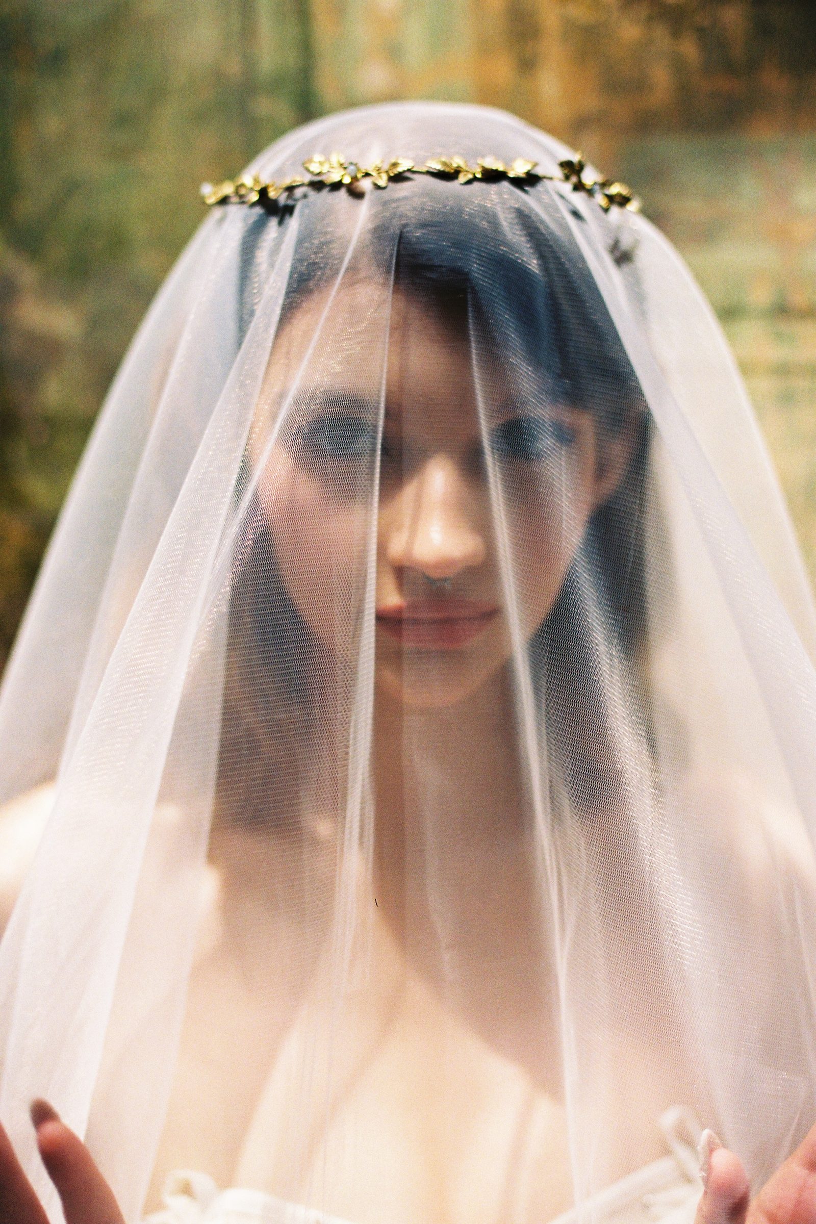 Tulle and a gold crown