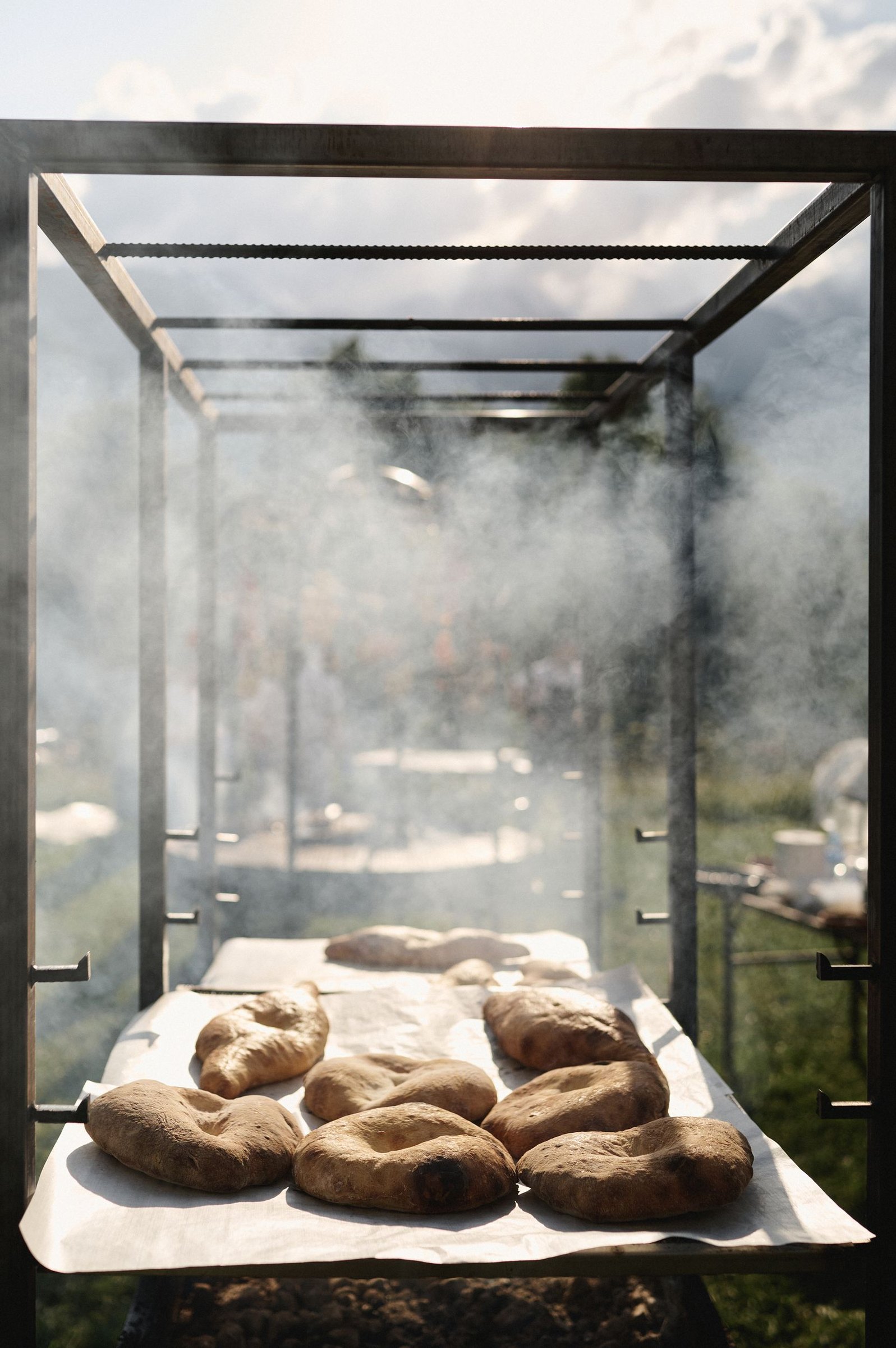 Bread in the smoke