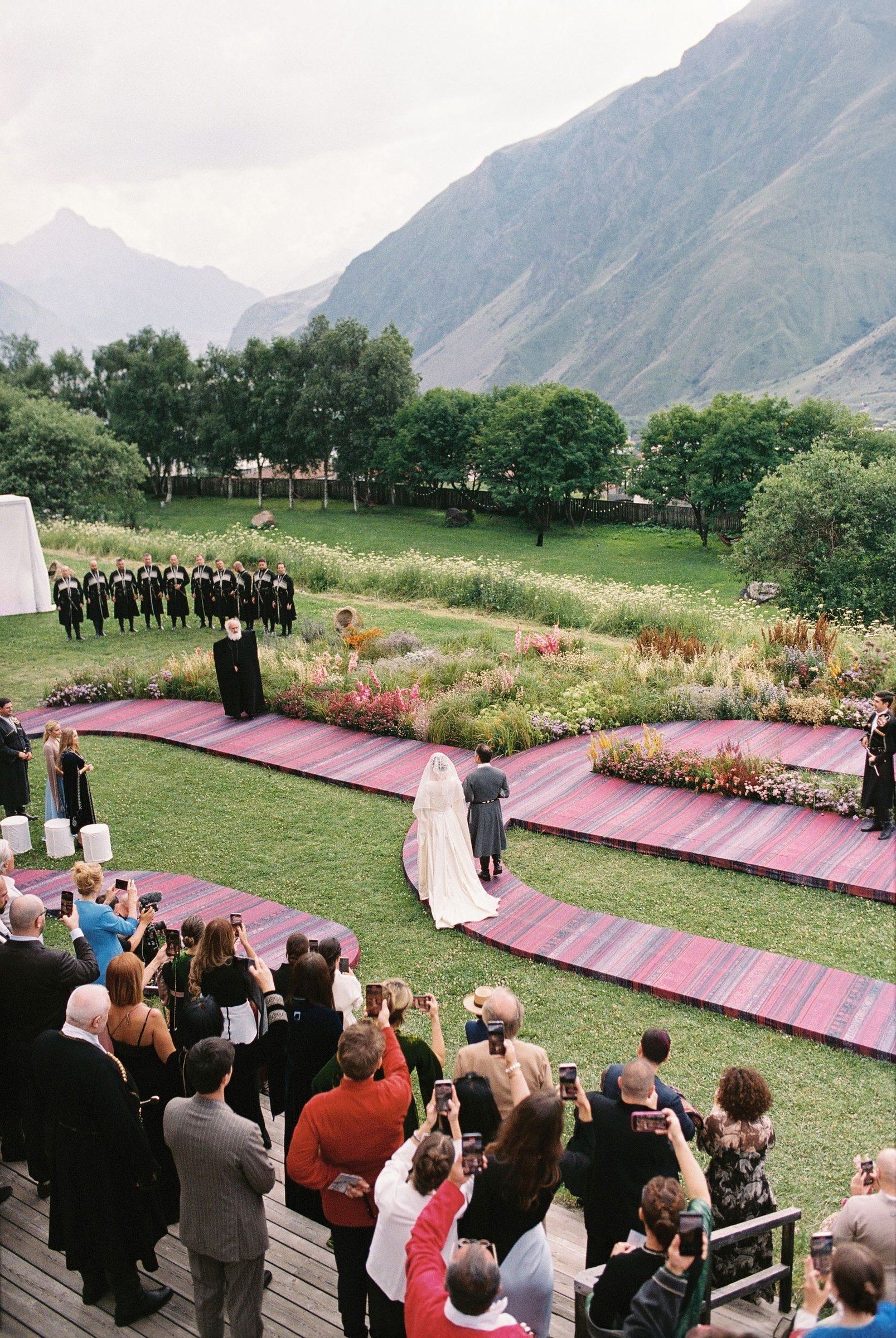 The ceremony from above
