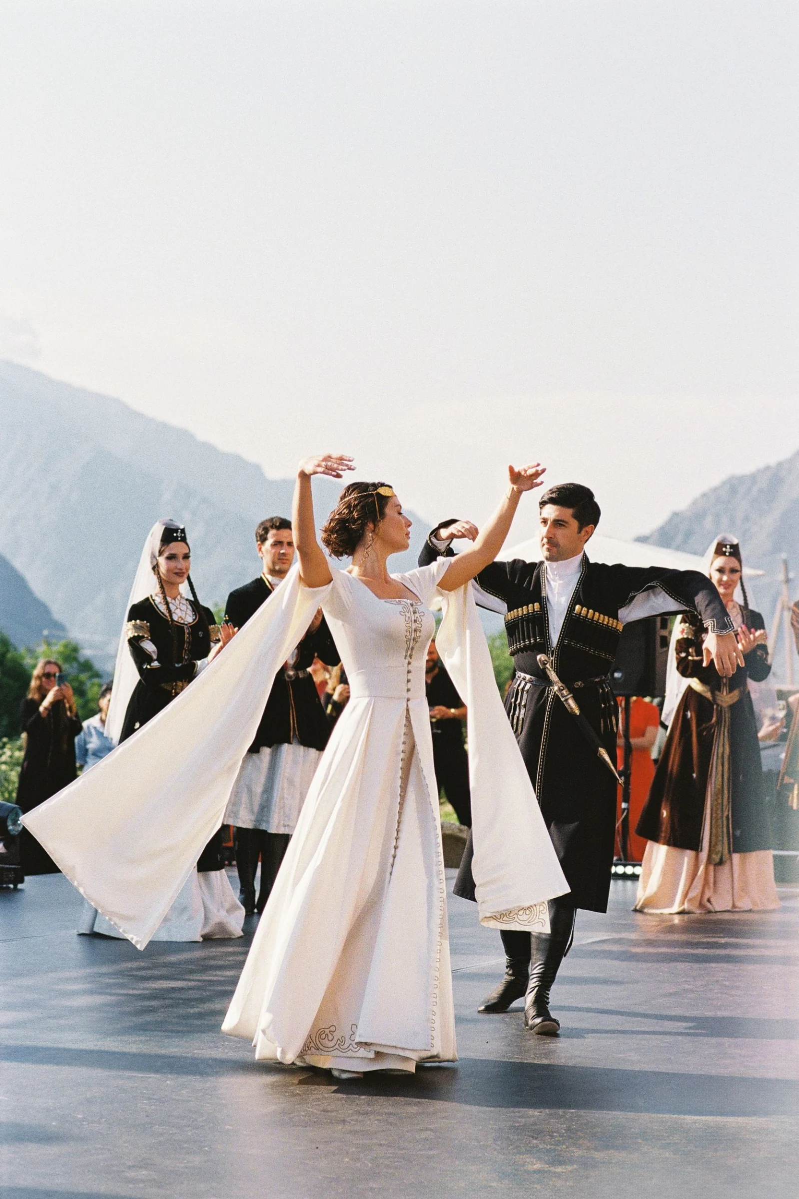 Kartuli danced on the terrace stage